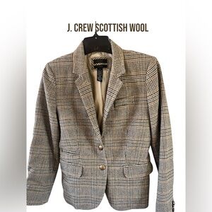 😎 J. Crew Scottish Wool Newsboy Blazer